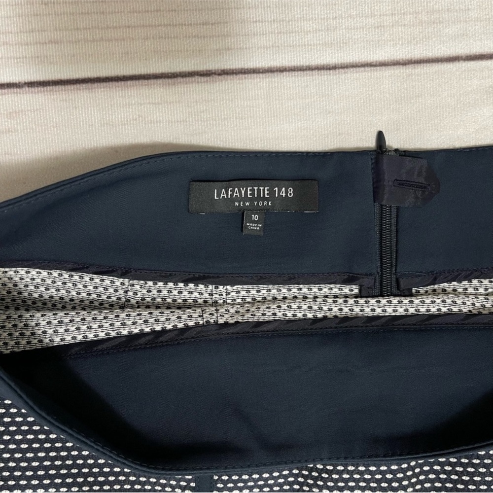 Lafayette 148 New York Blue Skirt size 10 - Picture 5 of 8